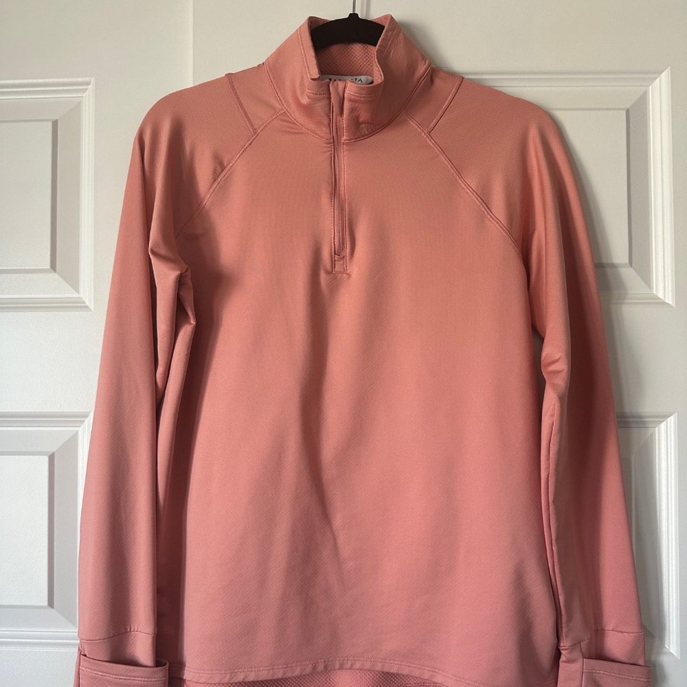 Athleta Pink Half-Zip Pullover